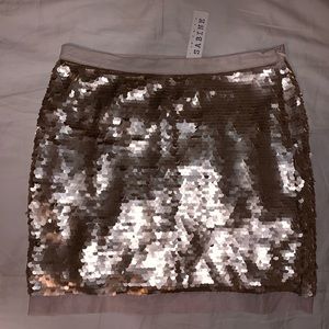 Gold Sequin Skirt